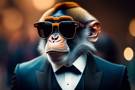 Lexica Discord Profile Picture Of A Monkey Wearing Sunglasses And A