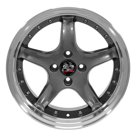 Ford Mustang 4 Lug Cobra R Style Replica Wheels Anthracite 17x817x9 Set