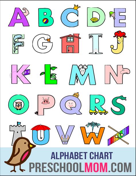 Preschool Alphabet Letters Printable Alphabet Letters Preschool