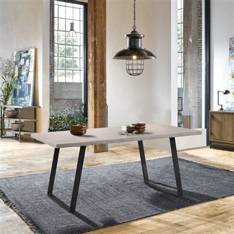 Table and 4 chairs and a bench. Industrial Gray Pewter Dining Room Table - Coronado | RC Willey Furniture Store