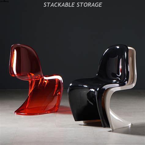 Inspired by the traditional louis xvi armchair, starck removed the wood. Nordic Dining Chair - Creative Acrylic Plastic Dining ...