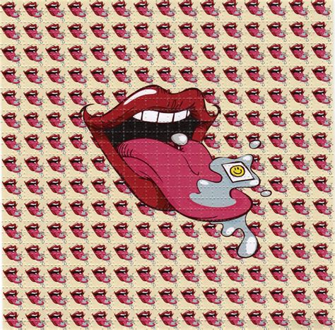 A Tab For Every Tongue Blotter Art Perforated Acid Art Paper Etsy