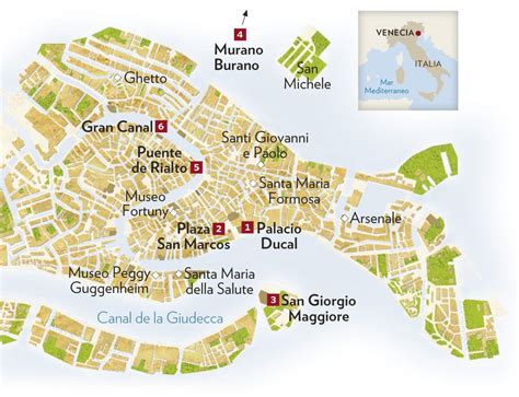 Mapa De Venecia Mapa Físico Geográfico Político Turístico Y Temático