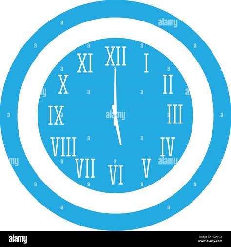 Reloj Con Números Romanos La Imagen Del Icono Diseño Ilustración