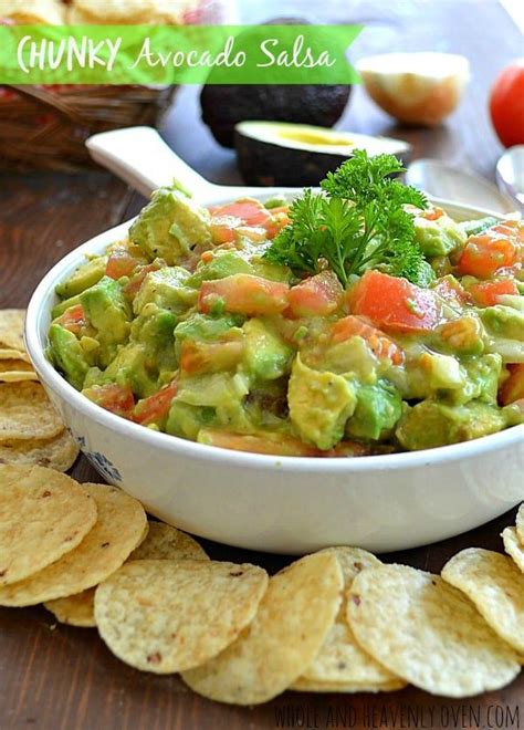 Chunky Avocado Salsa Recipe Appetizer Recipes New Years Appetizers