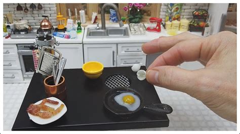 Miniature Bacon And Eggs 100 Real Mini Fried Egg Cooking Tiny