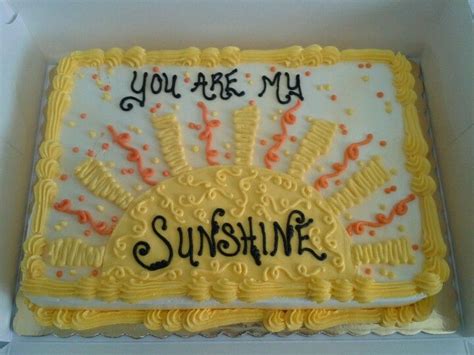 Sunshine Birthday Cakes