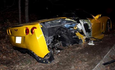 Car Crash Drunk Driver Wrecks Corvette C6 And Runs Away Gtspirit