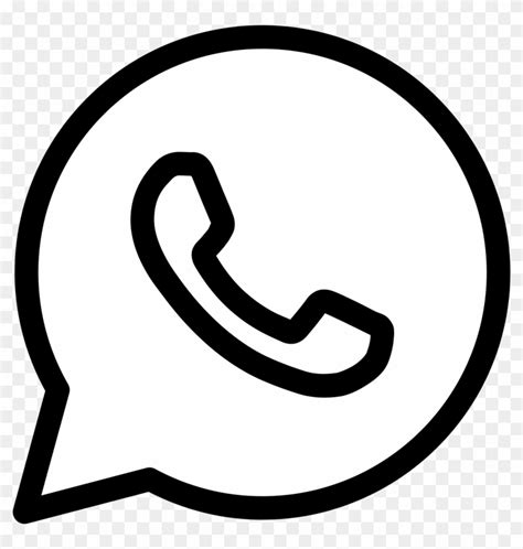 Whatsapp Logo Hitam Putih Imagesee