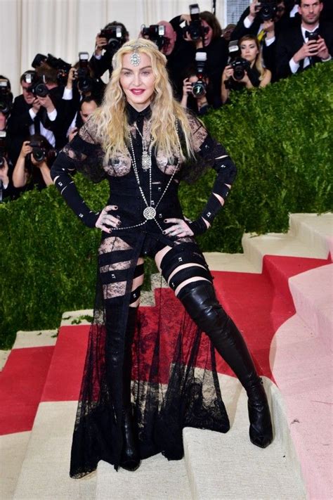 Madonna At The 2016 Met Costume Gala Met Gala Dresses Met Gala 2016 Celebrity Outfits