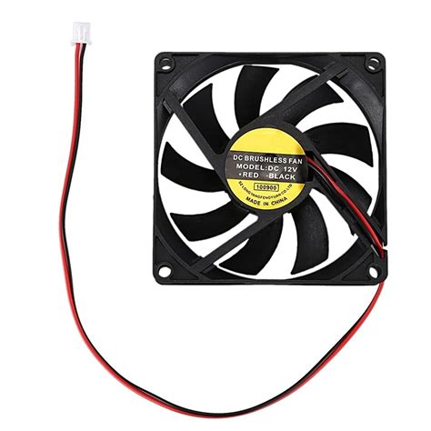 buy caihuashopping exhaust fan cpu cooling fan dc 12v 0 18a 2 pin connector pc case cooling fan