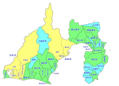 56732 12 3 4 5 6 7 8 9 10. 静岡県の白地図