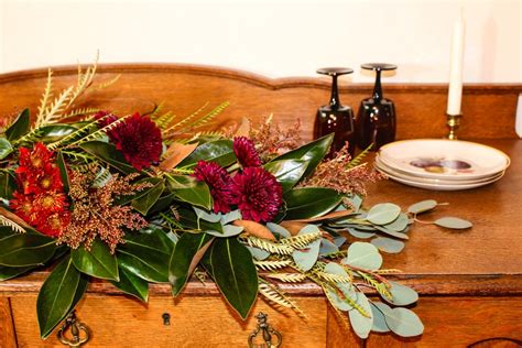 Thanksgiving Table Centerpiece Garland Flower Magazine