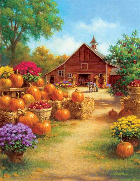 Barn Pumpkins 1000 Pieces Sunsout Puzzle Warehouse In 2022 Autumn