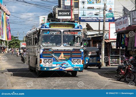Trincomalee Sri Lanka August 29 2015 A Typical Bus For Public