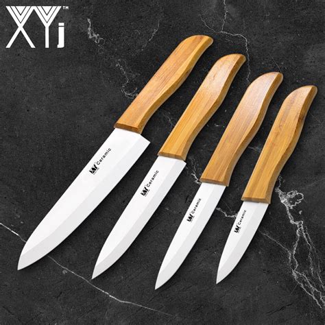 Xyj Multi Colors Kitchen Ceramic Knife Set 3 4 5 6 Inch Ultra Thin