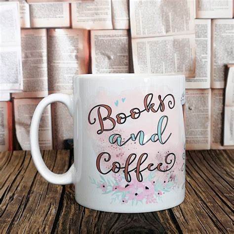 personalised books and coffee mug 2 sided design book mug uk etsy uk