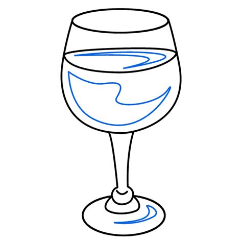 How To Draw A Wine Glass Really Easy Drawing Tutorial