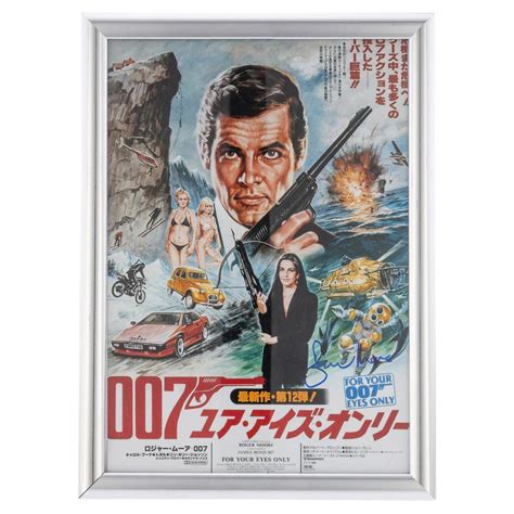 Original Vintage James Bond Poster For Your Eyes Only Roger Moore Film Art At StDibs