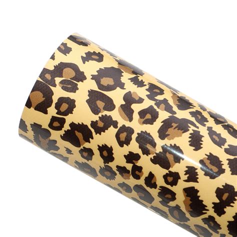 Leopard Patterned Heat Transfer Vinyl Sheets Etsy