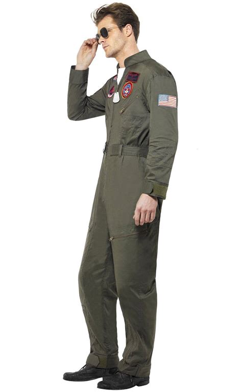 Top Gun Maverick Deluxe Mens Costume Aviator Top Gun Costume