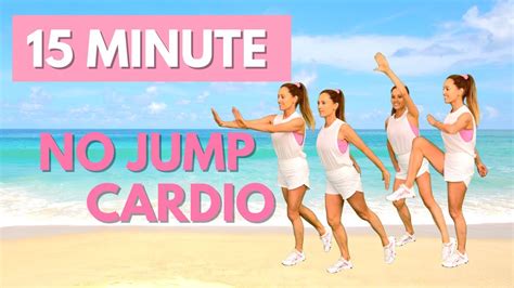 15 Minute No Jumping Low Impact Cardio Workout Easy To Follow Youtube