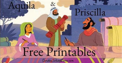 Free Aquila And Priscilla Bible Activities On Sunday School Zone