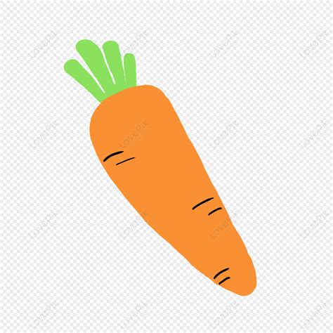 Gambar Sayuran Kartun Wortel Angin Digambar Tangan Png Unduh Gratis