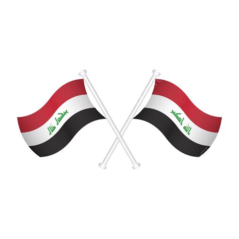 Gambar Bendera Iraq Irak Bendera Iraq Flag Shinning Png Dan Vektor