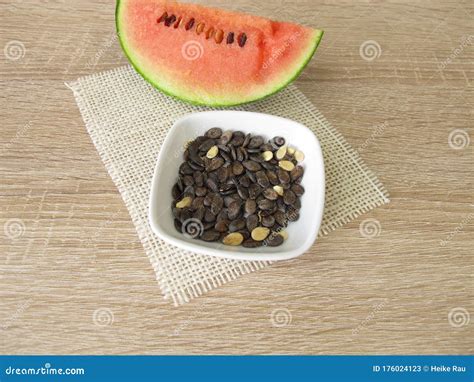 Dried Melon Seeds And Watermelon Stock Image Image Of Ingredient