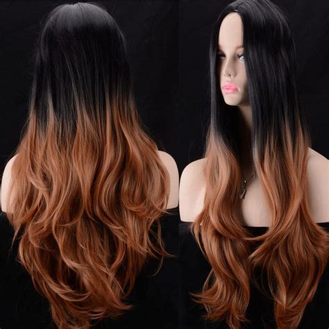 20 Off Ultra Long Middle Parting Colormix Wavy Synthetic Wig Rosegal