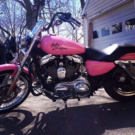 Pink Harley Davidson Women Womans 1200 Sportsters Custom Girls Bike