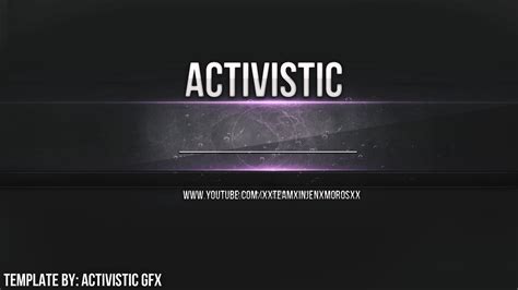 Moving Youtube Banner Temp2 By Activisticgfx On Deviantart