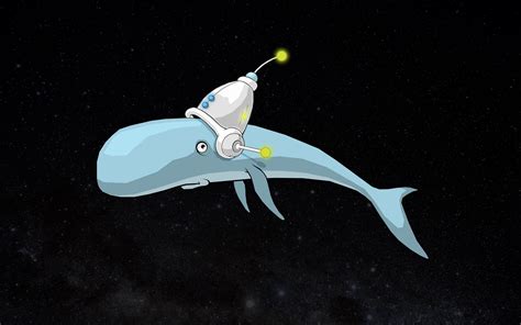 Online Crop Blue Whale Illustration Whale Space The Hitchhikers