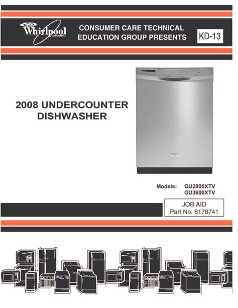 Whirlpool Gold Dishwasher Manual