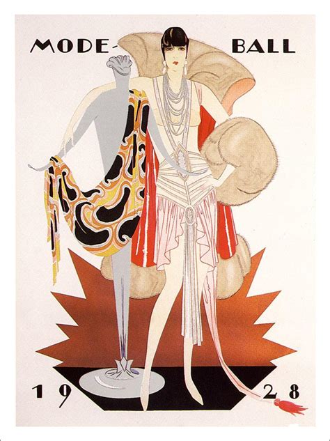 Mode Ball Art Deco Poster Artist Jules Engelhard 1928 Art Print £