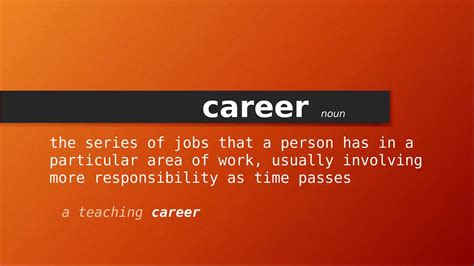 Career Meaning Of Career Definition Of Career Pronunciation Of
