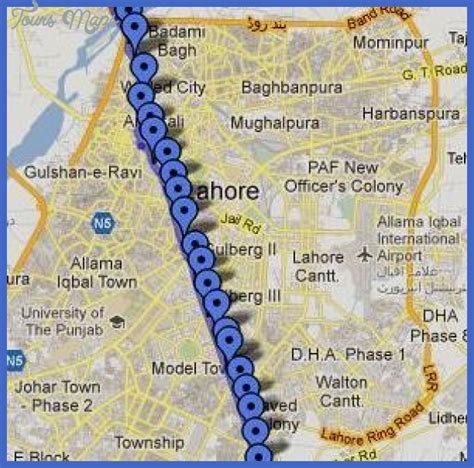 Lahore Metro Map