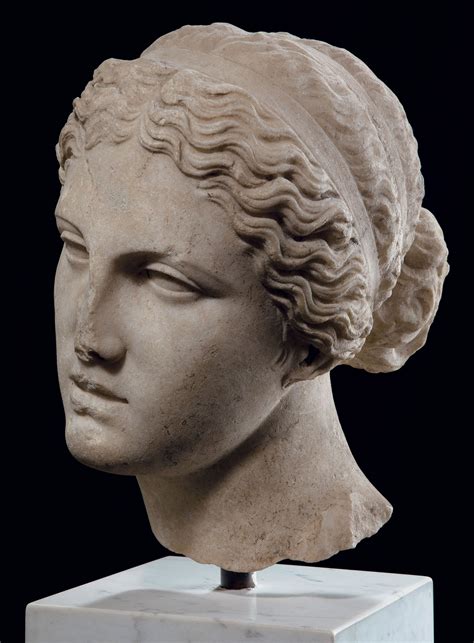A Roman Marble Head Of Aphrodite Circa 1st 2nd Century Ad 1st