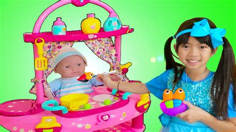 Emma Pretend Play W Little Cry Baby Doll Nursery Play House Playset