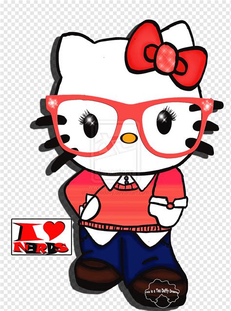 hello kitty nerd icon