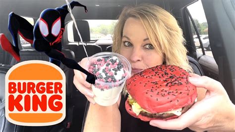Burger King Spider Verse Whopper And Sundae Review Youtube