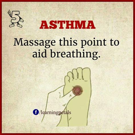 asthmal massage tip massagefacts asthma treatment acupressure treatment reflexology