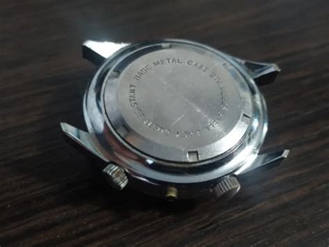 Vintage Watch Case Prefect Super De Luxe World Tone Jewel Movement Rare