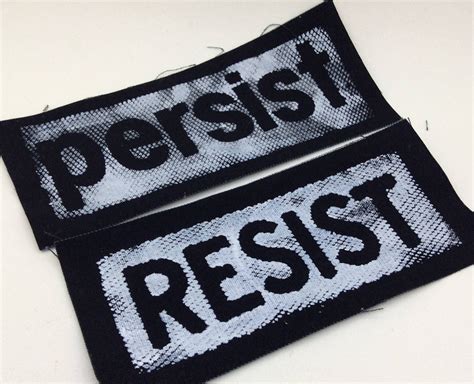 Resist Patch,Persist Patch,punk patches,punk patch,politics,cloth patch,backpack patch,banner 