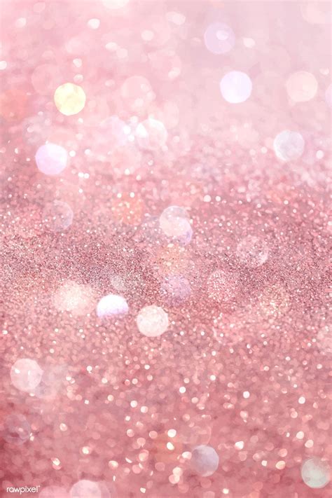 Download Premium Vector Of Rose Gold Glitter Bokeh Background Vector By