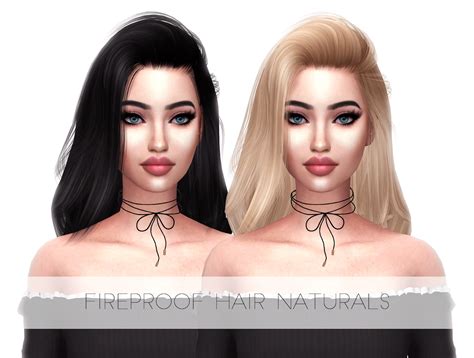 Sims 4 Hairs ~ The Sims Resource Fireproof Hair Retextured