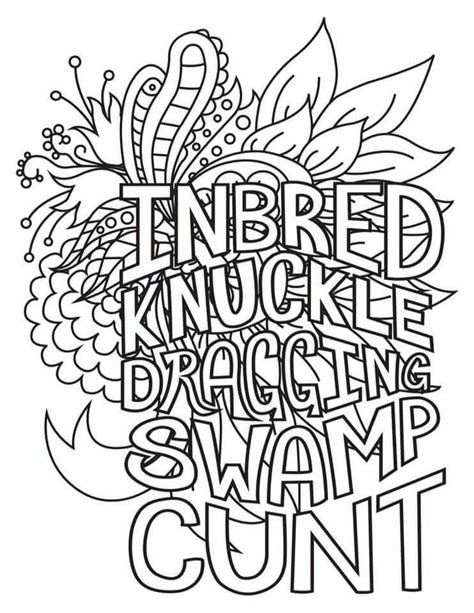 Printable Swear Word Coloring Pages Printable Word Searches