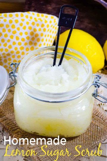 Homemade Lemon Sugar Scrub Soulfully Made