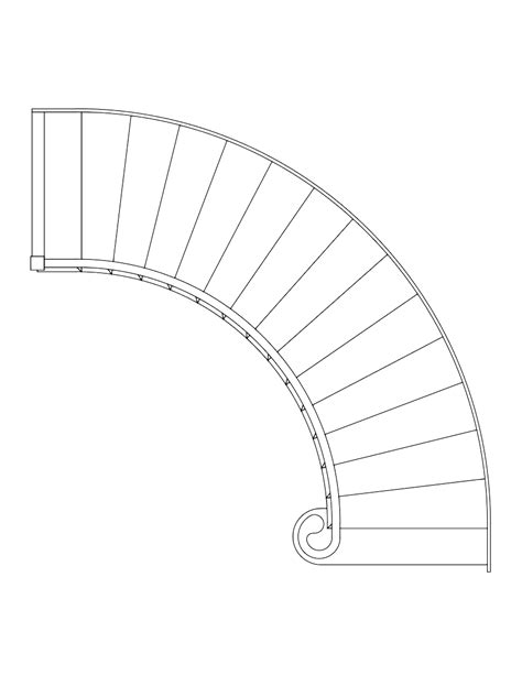 Curved Staircase Floor Plan